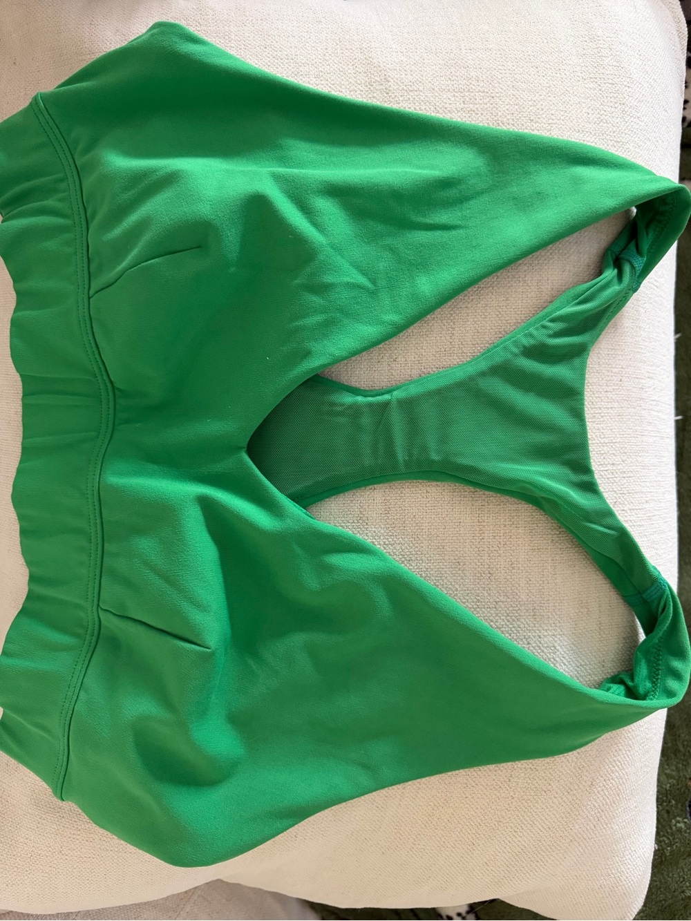 J-Crew. Green V-neck Racerback Sports Bra